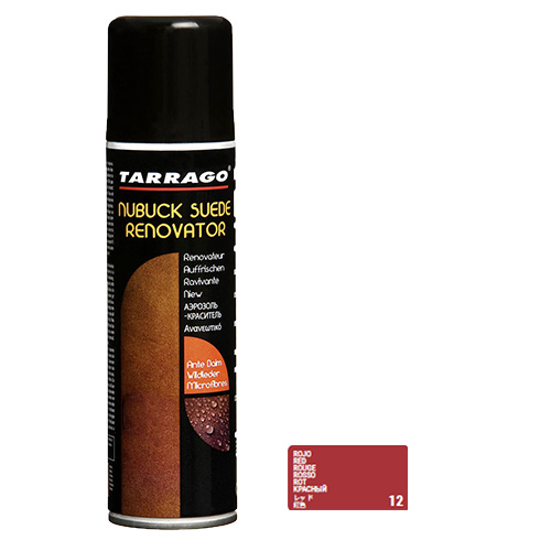 TARRAGO Аэрозоль - краска для замши, велюра, нубука КРАСНЫЙ 250 мл 