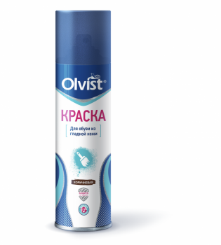 OLVIST Аэрозоль - краска для замши и нубука КОРИЧНЕВЫЙ 250мл