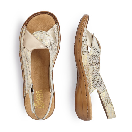 Золотистые сандалии 