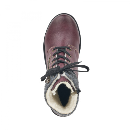 Комбинированные ботинки с затемненным носом RIEKER