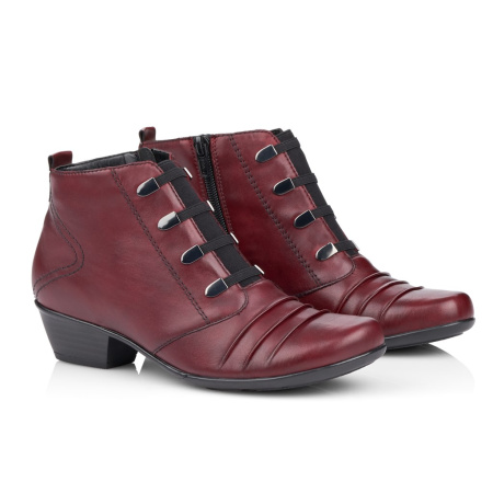 Ботильоны с декором бордовые REMONTE