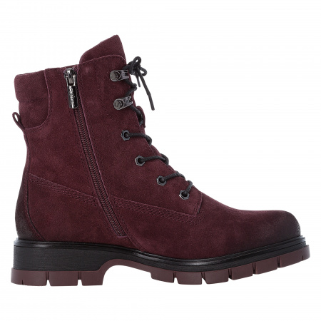 Бордовые ботинки с затемненным носом RIEKER