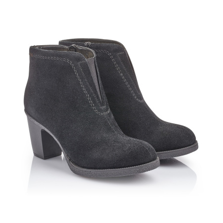 Замшевые ботильоны