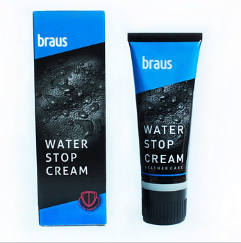 BRAUS Крем для обуви в тубе с губкой ШАМПИНЬОН 75 мл