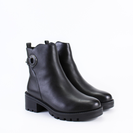 BONAVI ботинки на среднем каблуке с декором