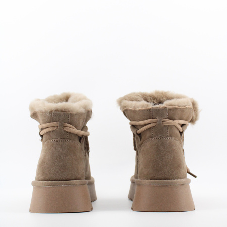 LUKME замшевые угги на высокой подошве