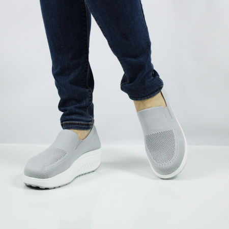 EVALLI серые текстильные полуботинки 