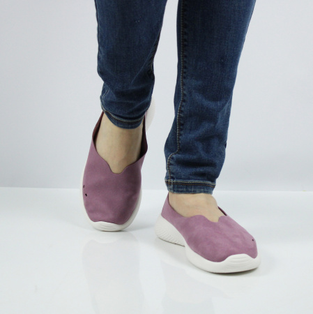 GRUNBERG розовые туфли из микрополитекса