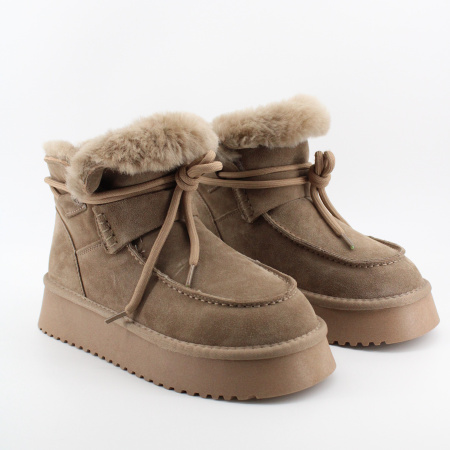 LUKME замшевые угги на высокой подошве