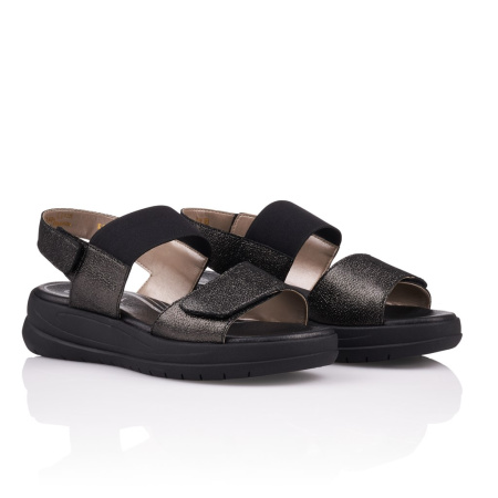 Черные перламутровые сандалии REMONTE