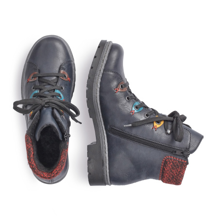 Ботинки с контрастной строчкой RIEKER