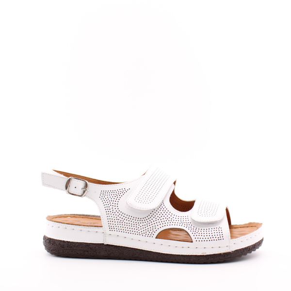 LUKME босоножки белые, мягкие, комфортные