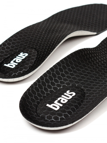BRAUS, 151, BRAUS Стельки CARBON SPORT (ткань+вспененный каучук+гелевая подушка)