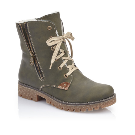 Ботинки с декоративной молнией