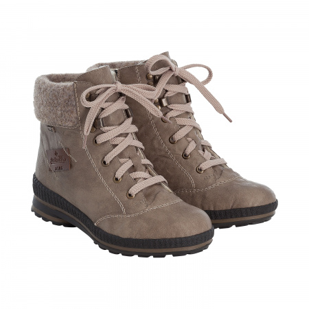 Ботинки с контрастной строчкой RIEKER