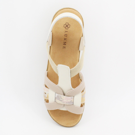 LUKME босоножки молочного цвета