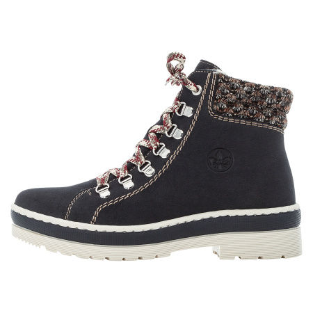 Ботинки с цветными шнурками RIEKER