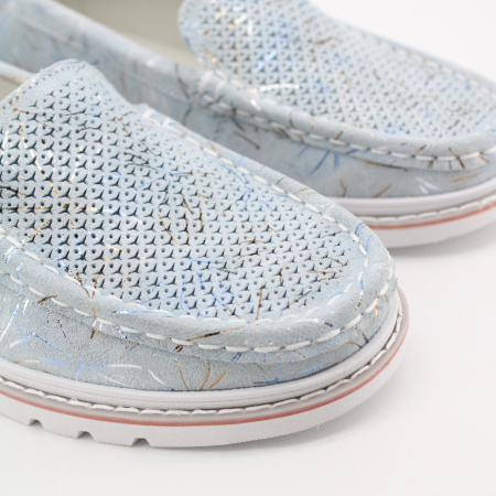 BADEN мокасины нежно голубого цвета