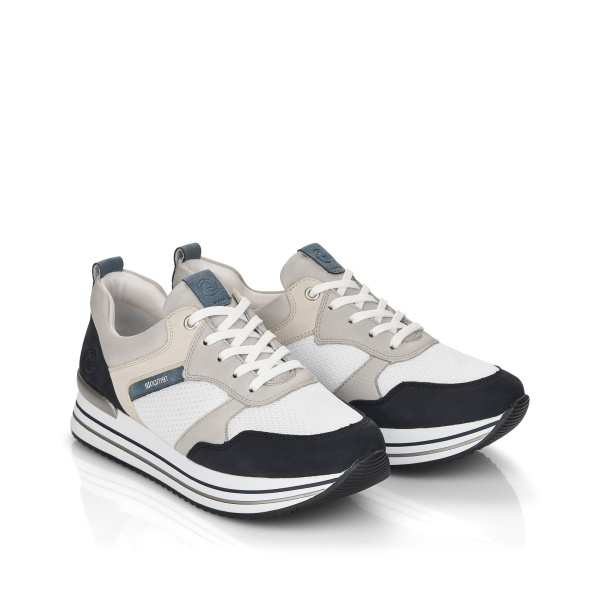 Светлые кроссовки из комбинированных материалов REMONTE