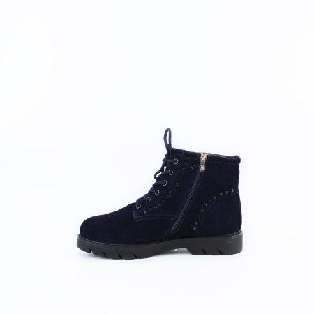 Ботинки замшевые с декоротивными камнями TOFA