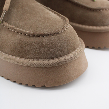 LUKME замшевые угги на высокой подошве