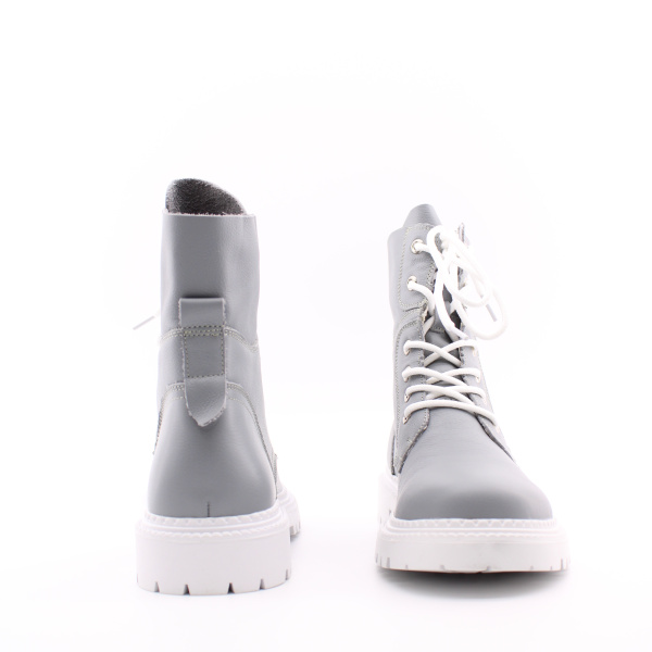 Серые ботинки на белой подошве RESPECT