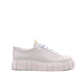 Светлые кеды на рифленной подошве SHOIBERG