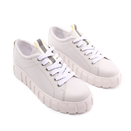 Светлые кеды на рифленной подошве SHOIBERG