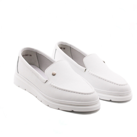 BADEN белые мокасины