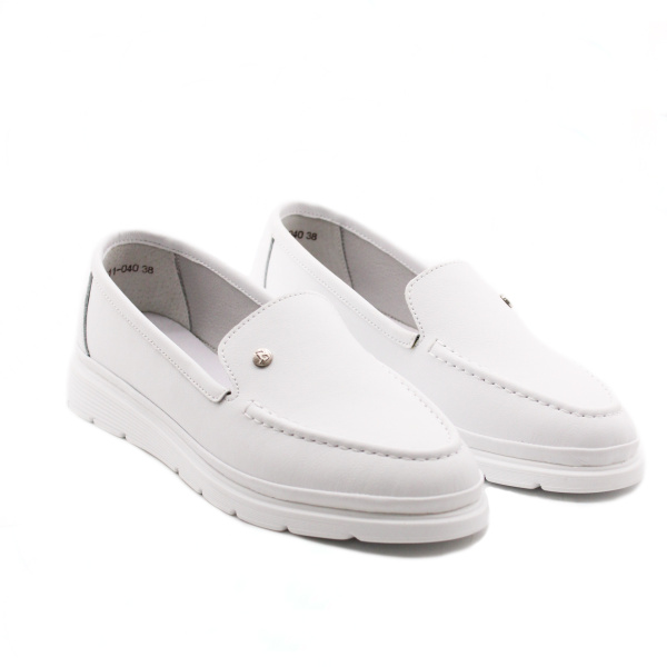 BADEN белые мокасины