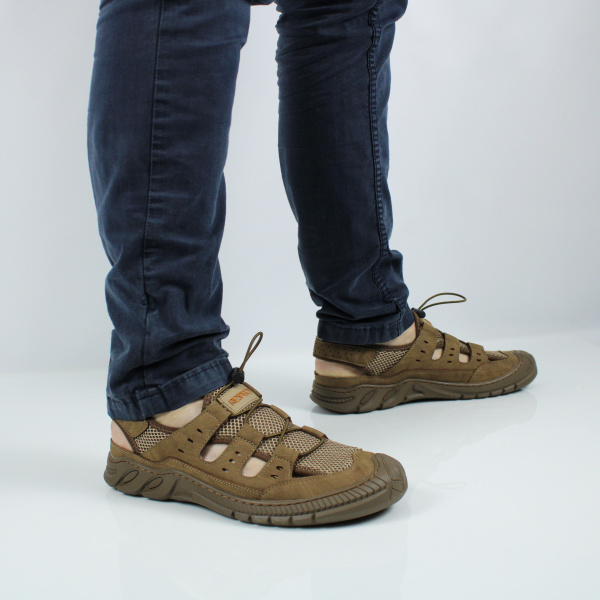 Коричневые закрытые сандалии RESPECT