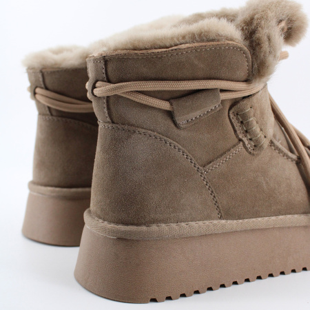 LUKME замшевые угги на высокой подошве