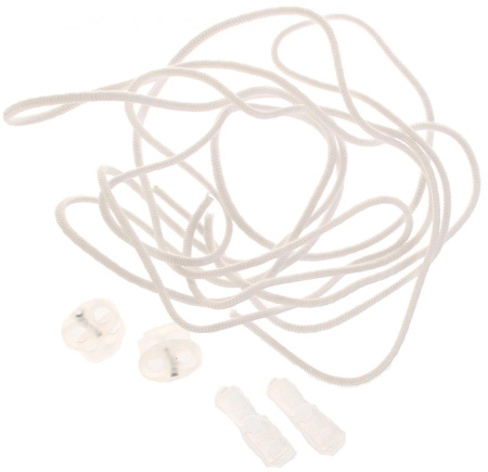 Шнурки BRAUS 100см ЭЛАСТИЧНЫЕ БЕЛЫЕ