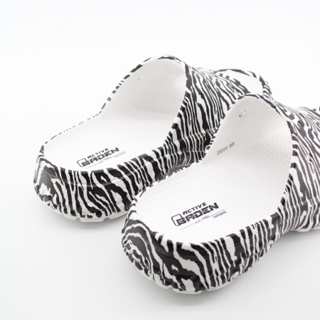 BADEN сабо цвета зебры