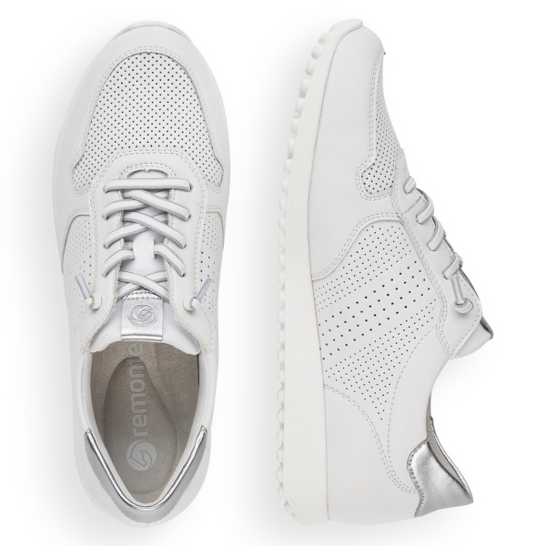 Белые кроссовки с перфорацией REMONTE