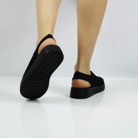 SPUR сандалии текстильные черные