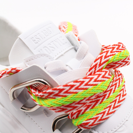 KEDDO DENIM Кеды яркая двухцветная шнуровка