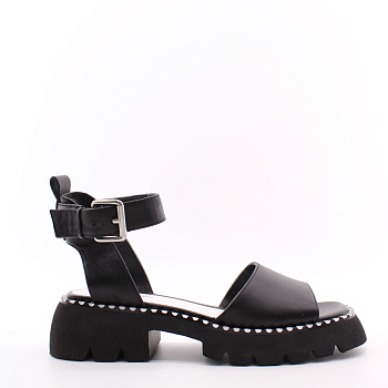 Черные босоножки на массивной подошве LADY COUTURE