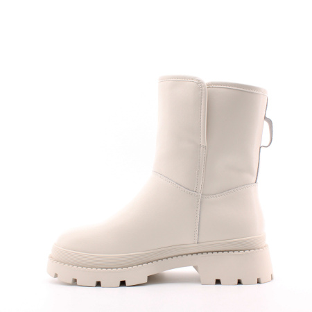 RESPECT белые кожаные полусапожки