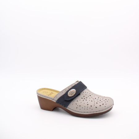 Сабо кожаное