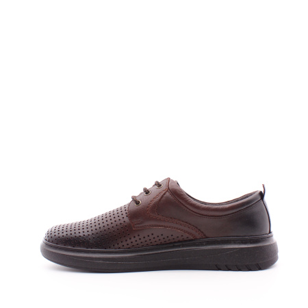 Полуботинки коричневые перфорированные SHOIBERG