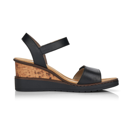 Босоножки на танкетке RIEKER