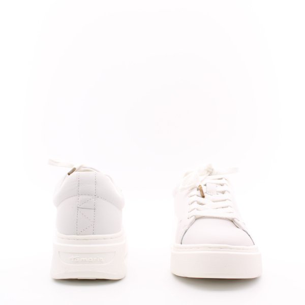 Белые кеды из натуральной кожи TAMARIS