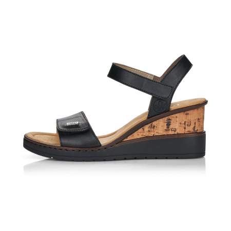 Босоножки на танкетке RIEKER