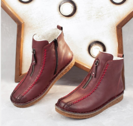 RIEKER ботинки с контрастной строчкой 