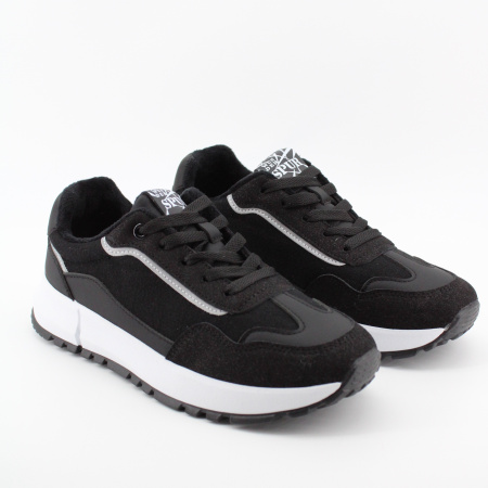 SPUR кроссовки черные демисезонные