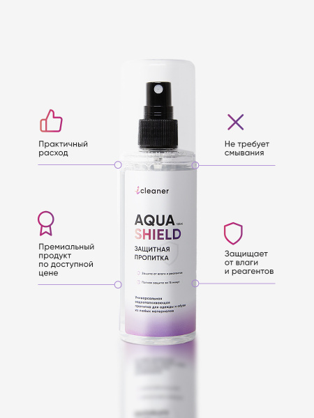 ICLEANER Aqua-shield Водоотталкивающая пропитка 125 мл 