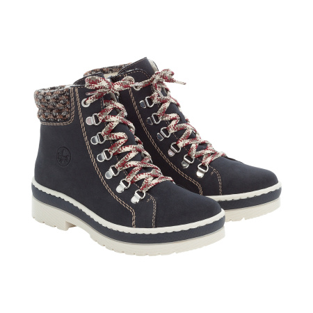 Ботинки с цветными шнурками RIEKER