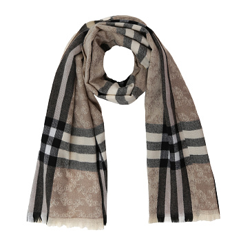 FABRETTI, VFGI2-3, Шарф женский полиэстер/серый (09-25)