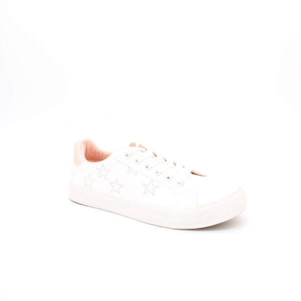 Кеды белые с декором на коже TOFA